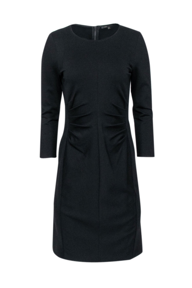 Current Boutique-Kobi Halperin - Black Ruched Front Sheath Dress Sz 6