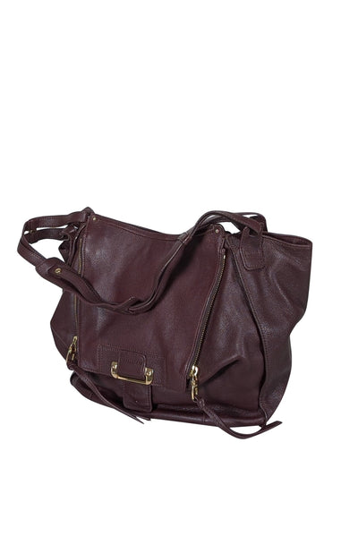 Current Boutique-Kooba - Dark Maroon Leather Shoulder Bag