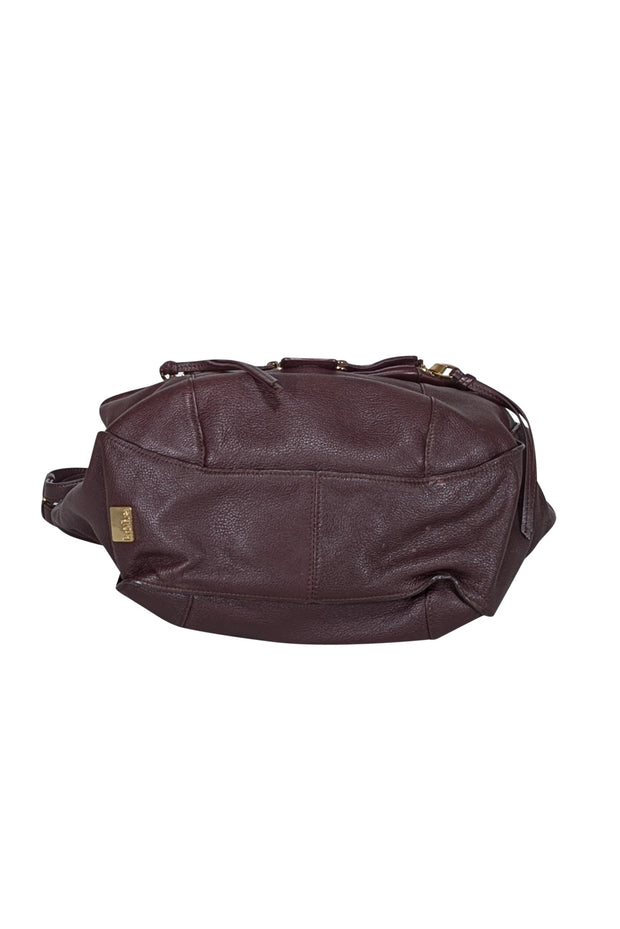 Current Boutique-Kooba - Dark Maroon Leather Shoulder Bag