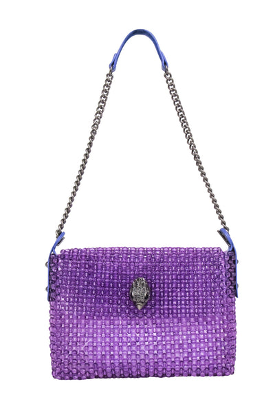 Current Boutique-Kurt Geiger - Purple "Kensington Bead" Shoulder Bag