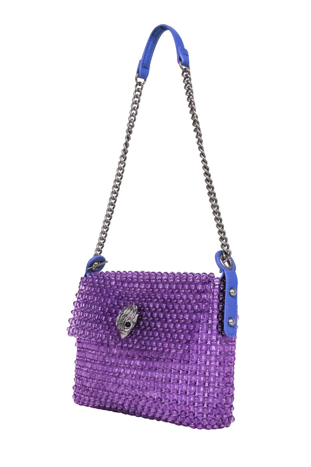 Current Boutique-Kurt Geiger - Purple "Kensington Bead" Shoulder Bag