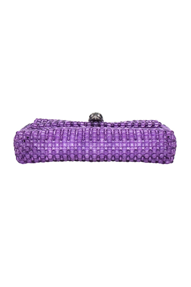 Current Boutique-Kurt Geiger - Purple "Kensington Bead" Shoulder Bag