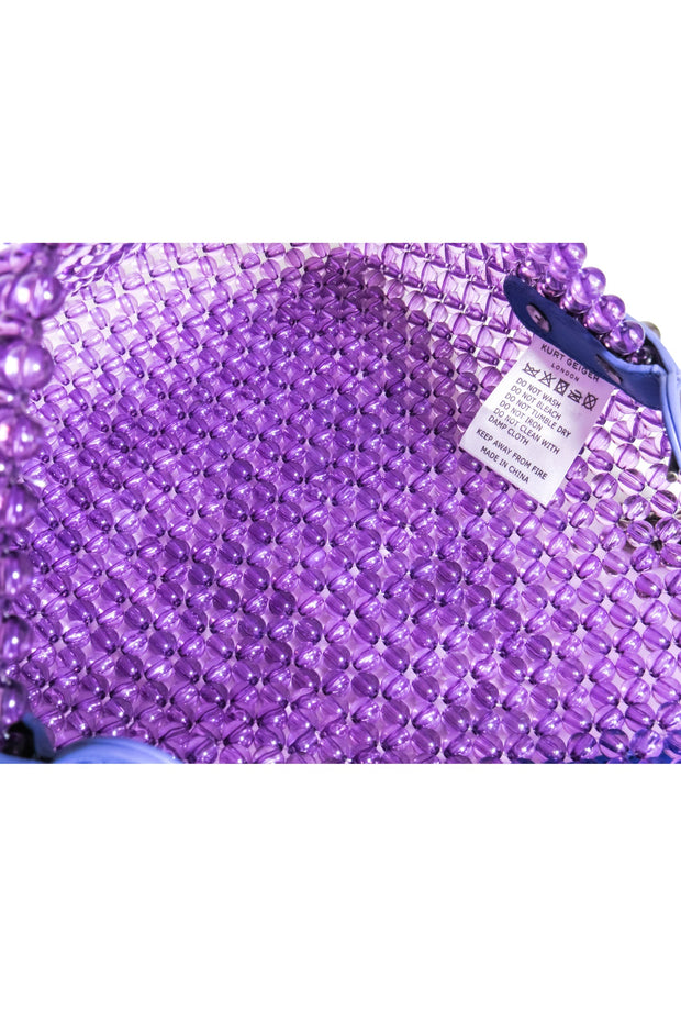 Current Boutique-Kurt Geiger - Purple "Kensington Bead" Shoulder Bag