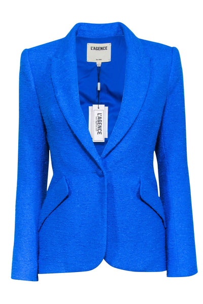 Current Boutique-L'Agence - Bright Blue Tweed Blazer Sz 2