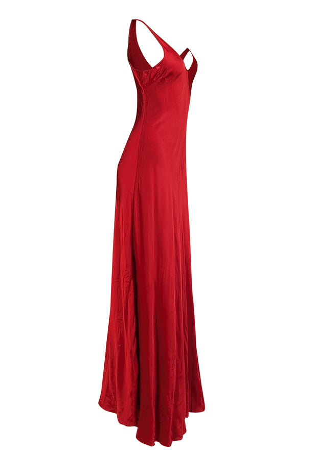 Current Boutique-L'Agence - Red Satin Maxi Slip Dress Sz 2