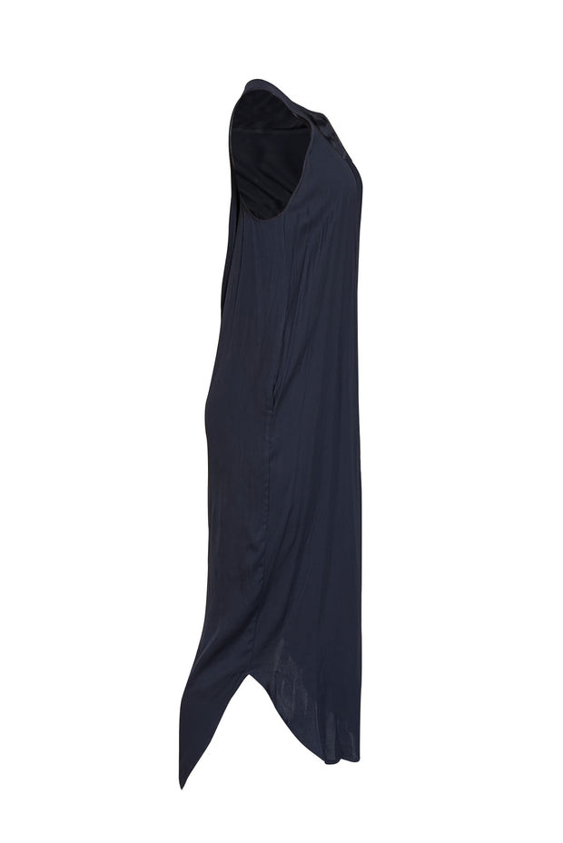 L'Agence - Navy Sleeveless Twist Back Maxi Dress Sz 0 - Current Boutique