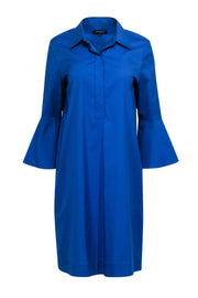 Current Boutique-Lafayette 148 - Blue Collared Shirt Dress Sz M