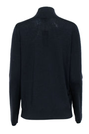 Current Boutique-Lafayette 148 - Midnight Black Wool Turtleneck Sweater Sz XL