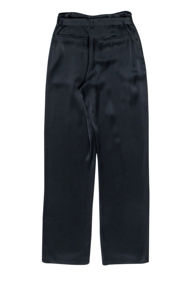 Current Boutique-Lapointe - Black Satin High Waist Pants Sz 6