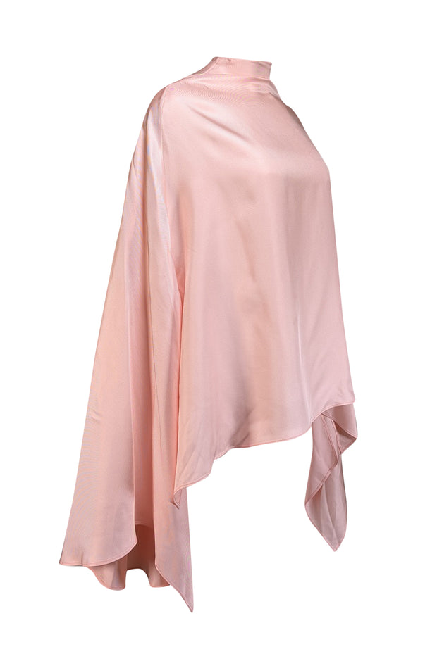 Current Boutique-Lapointe - Light Pink Silk Cape Top Sz S