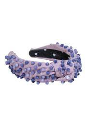 Current Boutique-Lele Sadoughi - Lilac Knot Front Headband w/ Purple Bead Embellishment