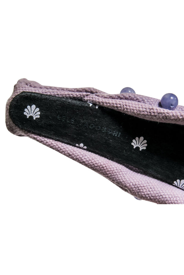 Current Boutique-Lele Sadoughi - Lilac Knot Front Headband w/ Purple Bead Embellishment