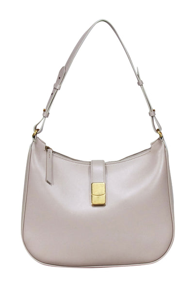 Current Boutique-Leo et Violette - Cream Leather Shoulder Bag
