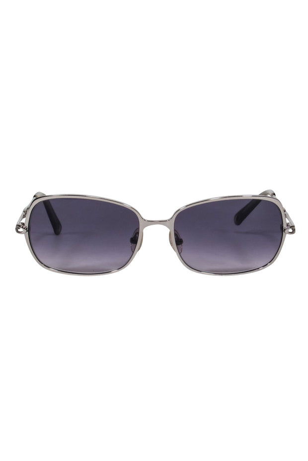 Current Boutique-Les Copains - Silver Frame w/ Dark Blue Lens Sunglasses