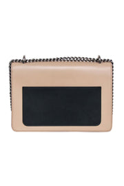Current Boutique-Les Jeunes Etoiles - Beige & Black Leather Shoulder bag w/ Antiqued Star