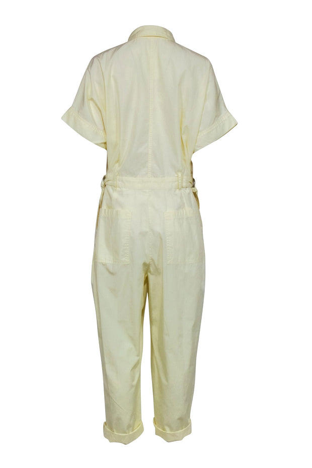 Current Boutique-Levi's – Yellow Short Sleeve Utility Jumpsuit Sz M