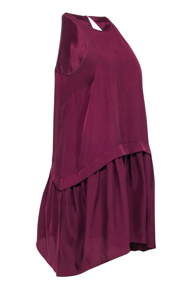Current Boutique-Likely - Plum Purple Sleeveless Drop Waist Dress Sz S