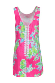 Current Boutique-Lilly Pulitzer - Pink Floral Sleeveless Sheath Dress Sz 12
