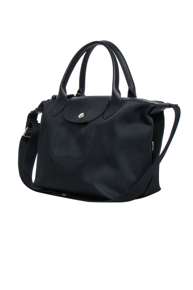 Current Boutique-Longchamp - Black Canvas Crossbody