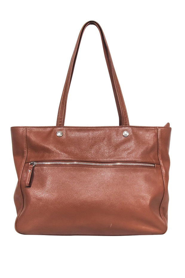 Current Boutique-Longchamp - Tan Pebbled Leather Tote Bag