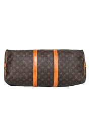 Current Boutique-Louis Vuitton -Brown Monogram Bandoulière Keepall 50 w/ Luggage Tag