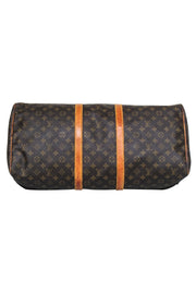 Current Boutique-Louis Vuitton - Brown Monogram Coated Canvas Keepall