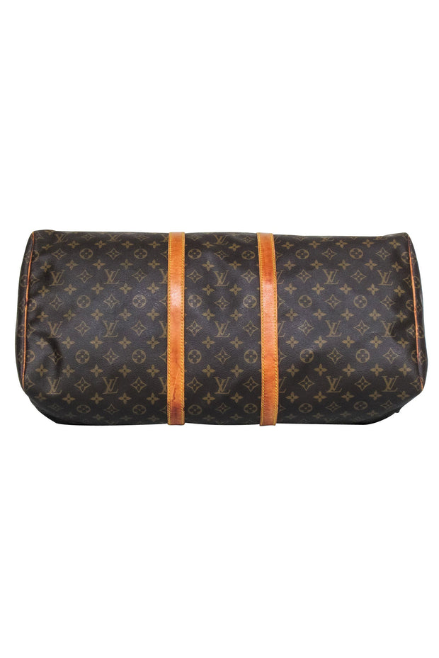 Current Boutique-Louis Vuitton - Brown Monogram Coated Canvas Keepall