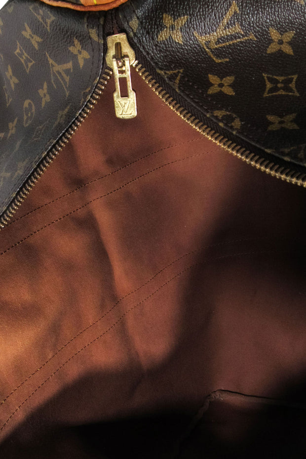 Current Boutique-Louis Vuitton - Brown Monogram Coated Canvas Keepall