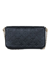 Current Boutique-Louis Vuitton - Black Monogram Empreinte Leather "Félicie Pochette" Crossbody Bag