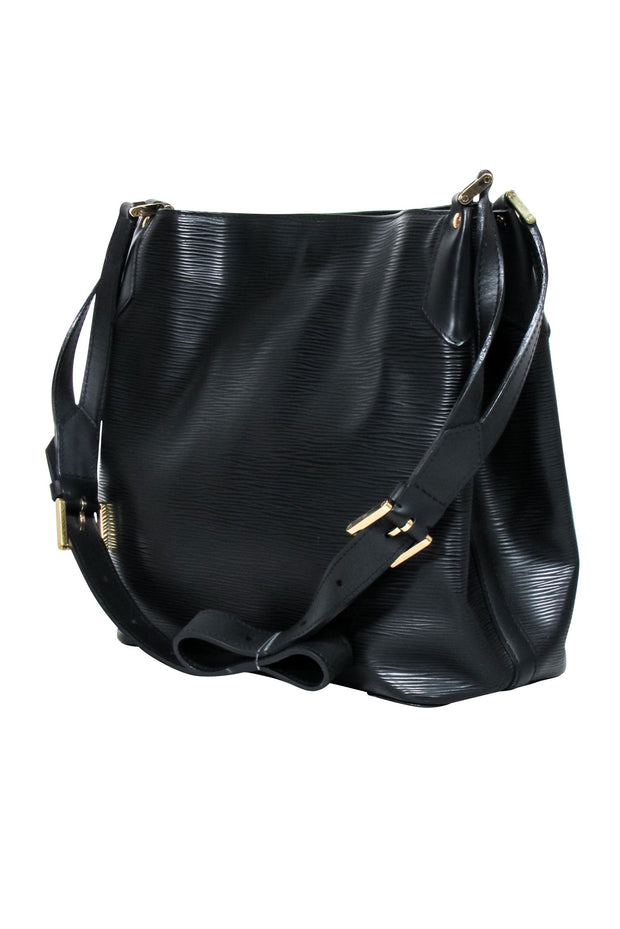 Current Boutique-Louis Vuitton - Black Epi Noir Mandara PM Crossbody Bag
