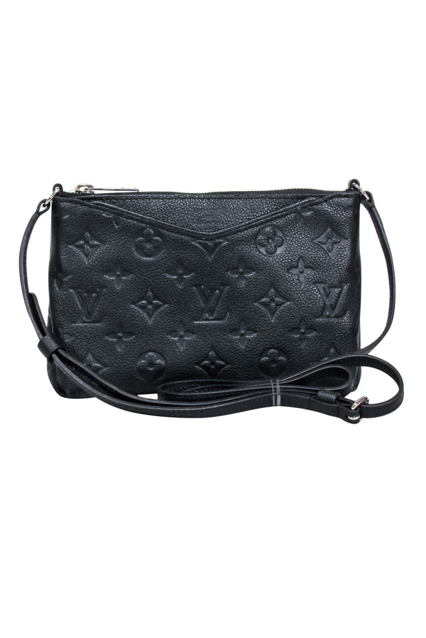 Current Boutique-Louis Vuitton - Empreinte Pallas Black Leather Crossbody
