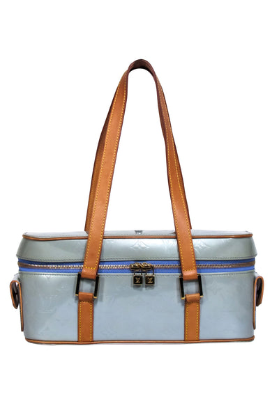 Current Boutique-Louis Vuitton - Light Blue Metallic "Sullivan Horizontal MM" Handbag