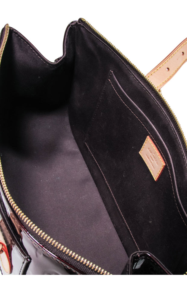 Current Boutique-Louis Vuitton - Maroon Vernis Tricot Amarante Shoulder Bag
