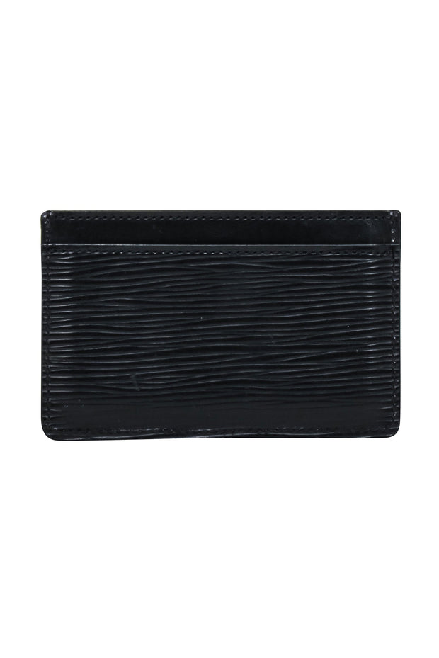Current Boutique-Louis Vuitton - Black Epi Leather Card Holder Wallet