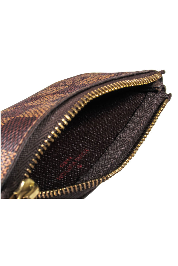 Current Boutique-Louis Vuitton - Brown Damier Ebene Coin Purse
