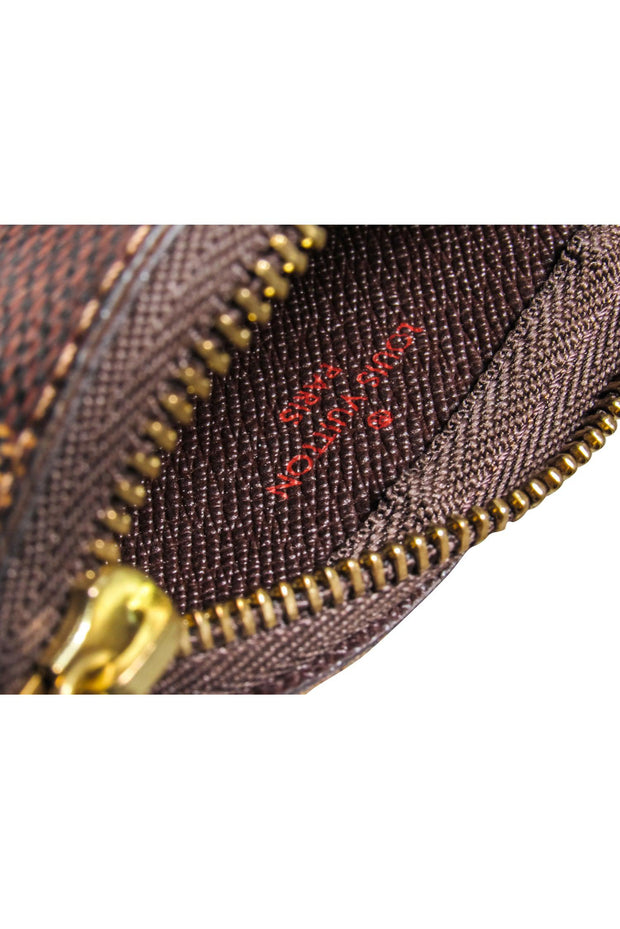 Current Boutique-Louis Vuitton - Brown Damier Ebene Coin Purse