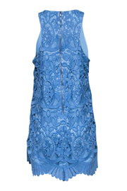 Current Boutique-Lovers + Friends - Light Blue Eyelet Lace Sleeveless Dress Sz L