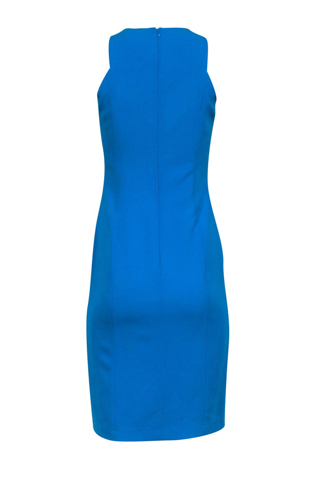 Current Boutique-Lucian Matis - Teal Blue Sleeveless Front Slit Dress Sz 4