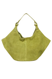 Current Boutique-M.I.L.A - Green Suede Top Handle Handbag