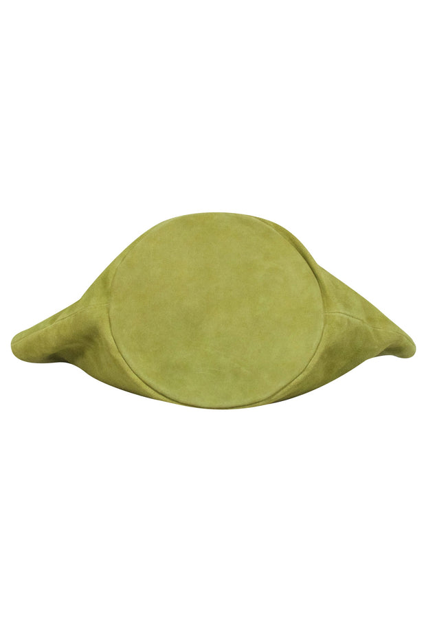 Current Boutique-M.I.L.A - Green Suede Top Handle Handbag