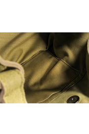 Current Boutique-M.I.L.A - Green Suede Top Handle Handbag