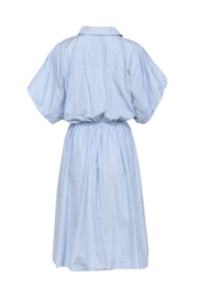 Current Boutique-Maje - Light Blue Striped Short Sleeve Shirt Dress Sz 6