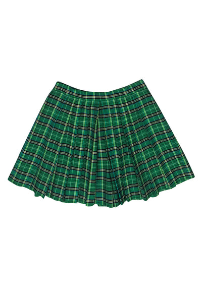 Current Boutique-Maje - Green Plaid Pleated "Ivert" Skort Sz 4