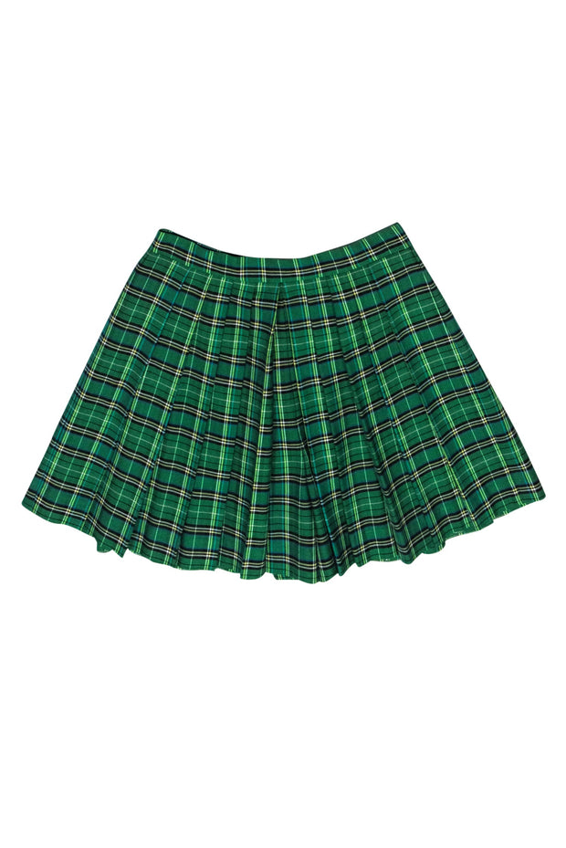 Current Boutique-Maje - Green Plaid Pleated "Ivert" Skort Sz 4