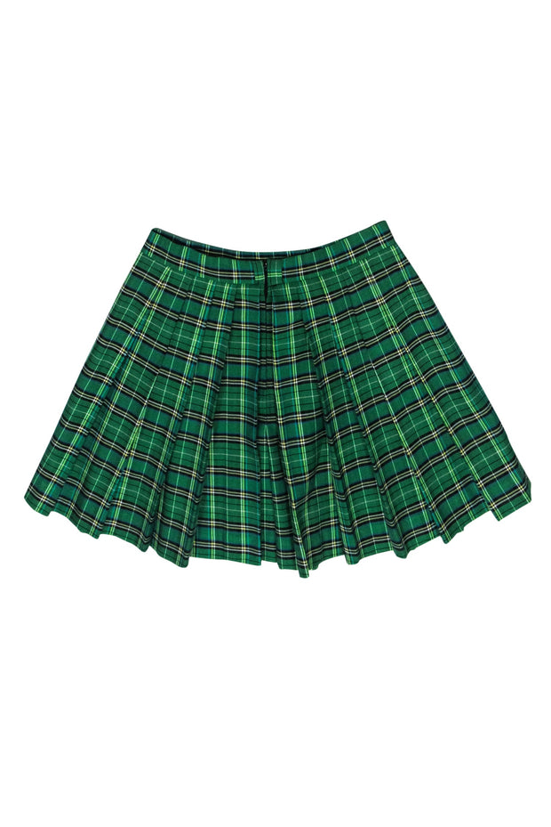 Current Boutique-Maje - Green Plaid Pleated "Ivert" Skort Sz 4