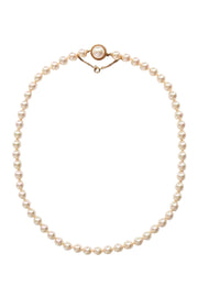 Current Boutique-Majorica - Ivory Pearl Sterling Silver Gold Plated Necklace