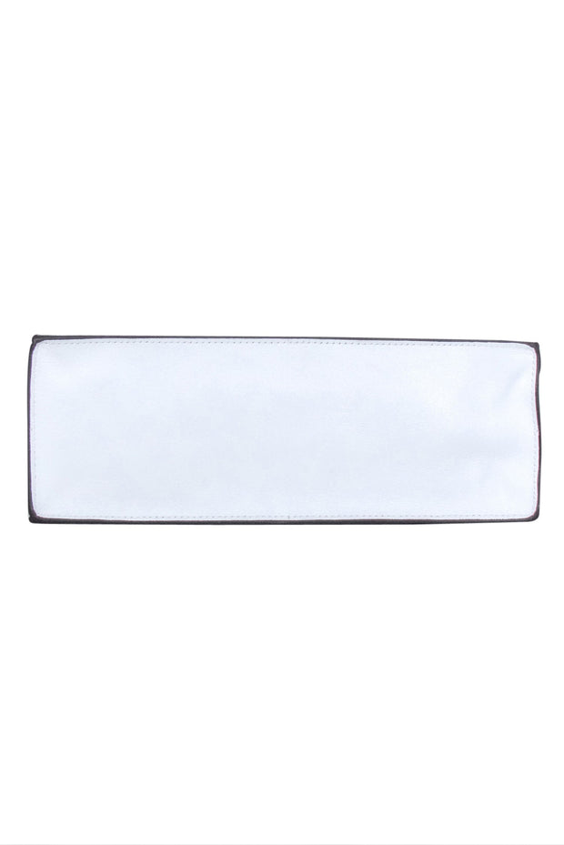 Current Boutique-Manu Atelier - White Calf Leather "Kesme" Shoulder Bag