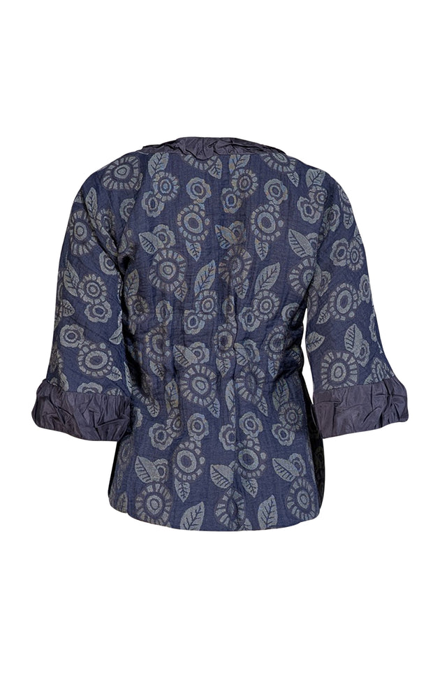 Marc by Marc Jacobs -  Navy Blue Floral print Blazer Sz 4 - Current Boutique