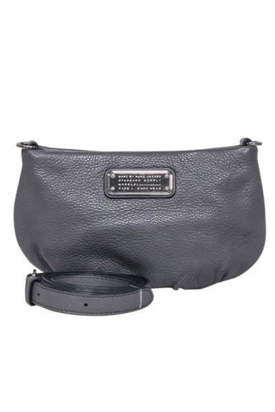 Current Boutique-Marc by Marc Jacobs - Grey Leather Mini Crossbody Bag
