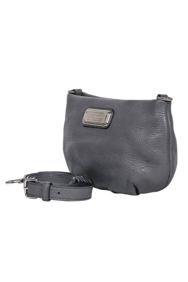 Current Boutique-Marc by Marc Jacobs - Grey Leather Mini Crossbody Bag